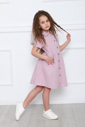 ПЛ165 Платье "Оливия" (розовый.пудровый.бежевый) (Фото 8)