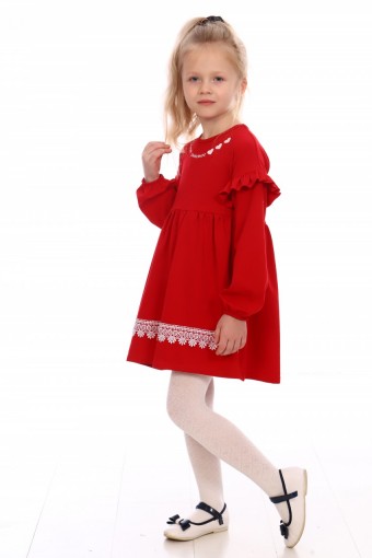ПЛ122 Платье ''АНЮТА'' (красный) - Примадонна-Трикотаж
