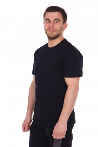 Мужская футболка одн. черная (Фото 1)