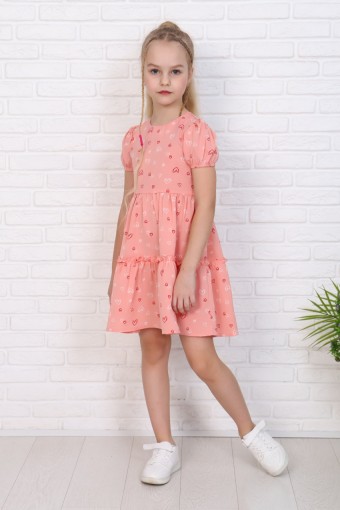 ПЛ-507 Детское платье "Белла" (персиковый) (Фото 3)
